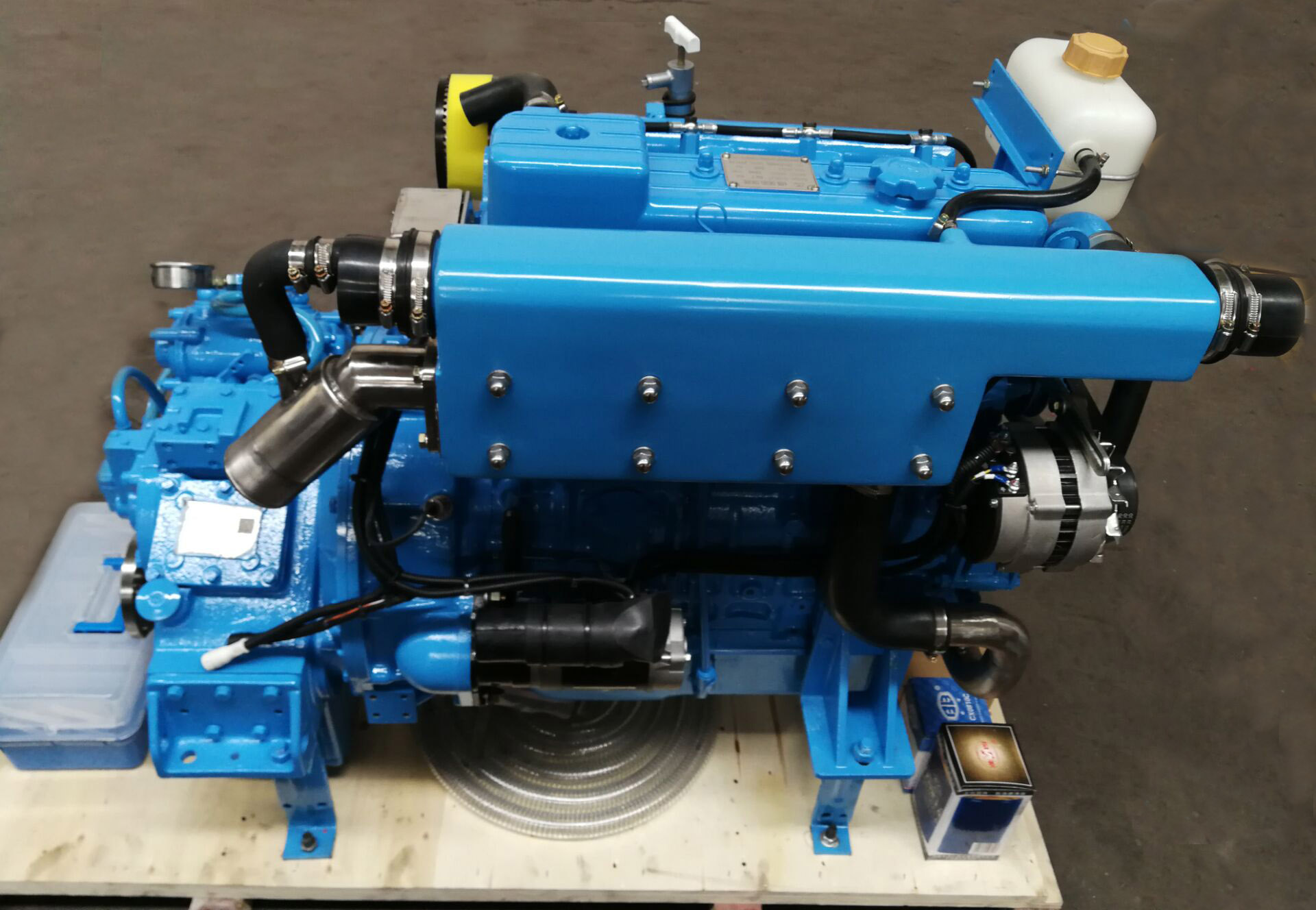 HF4105 4 cylinder 80hp inboard marine diesel engine with gearbox